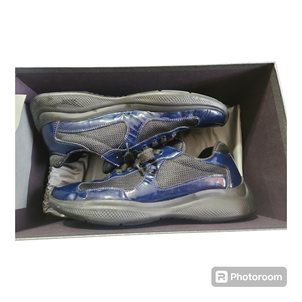Prada Black and Blue Sneakers - Picture 2 of 2